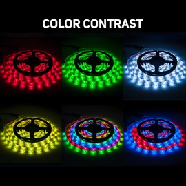 WS2812B ECO LED Strip,BTF-LIGHTING Chasing Effects 5050SMD Individually Addressable 16.4FT 30Pixels/m 150Pixels Flexible White FPCB Dream Color IP65 Waterproof for Bedroom DIY Projects DC5V