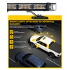 LUMENIX 72 LED Rooftop Emergency Strobe Light Bar w/Control Panel