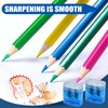 8 PCS Pencil Sharpeners, Sharpeners for School, Manual Double-Hole Pencil