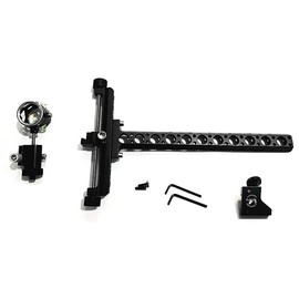 ZSHJGJR Compound Bow Visor Single Needle Pin Bow Sight 4x Lens Hunting Visor Compound Bow Accessories (Black)