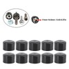 10PCS Motorcycle Head Bolt Cover Black Flat CNC Aluminum Engine