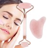Jade Roller and Gua Sha Set, Jade Roller for Face,