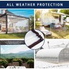 Welacymet Clear 10X10ft Heavy Duty Waterproof PVC Tarp with Grommets
