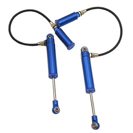Metal Desert Lizard Piggyback RC Shock, Internal Spring Dampers Upgrade for 1/10 Axial SCX10 90046 AXI231017 D90 TRX4 TRX6 RC Crawler 4PCS(Navy Blue)