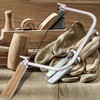NUOBESTY 1 Set Coping Saw for Woodworking, Wooden Handle Hand
