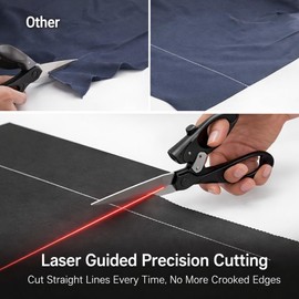 Laser Guided Scissors for Fabric Cutting, Stainless Steel Sewing Shears