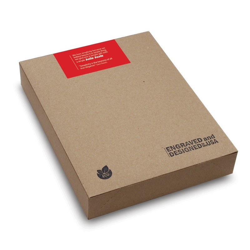 BELLA BUSTA -Brothers Picture Frame- Engraved Leather Picture Frame (4"x