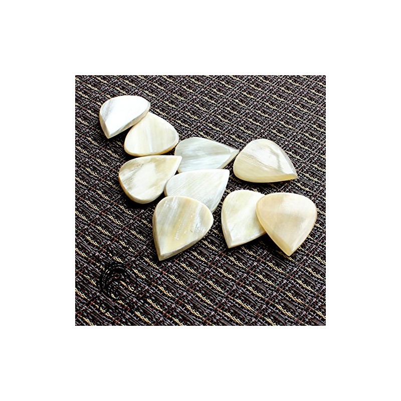 Jazz Tones Guitar Plectrum - White Horn (Single)
