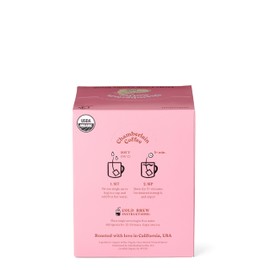 Chamberlain Coffee Fluffy Lamb Vanilla Cold Brew Singles - Cold Brew Coffee Bags with Notes of Vanilla & Roasted Nuts - 10 Single Serve Cold Brew Sachets