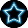 144 Reward Stickers 30mm Neon Stars for Teacher, Parent, Party