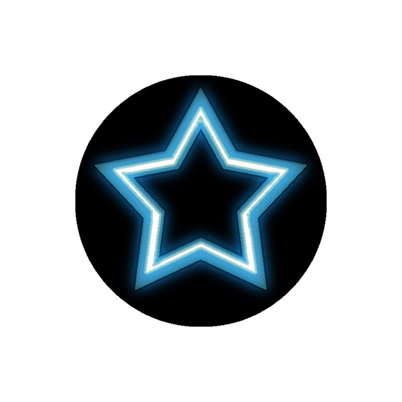144 Reward Stickers 30mm Neon Stars for Teacher, Parent, Party