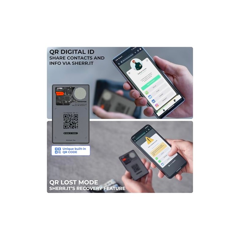 Rolling Square AirCard Pro Dual - Rastreador de portafolios Bluetooth