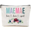 AcevedoDesign Maemae Live Love Spoil Makeup Bag, Grandma Mother's Day