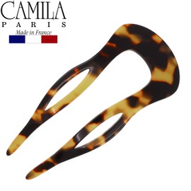 Camila Paris CP2469 French Twist Stick Clip Pins, Handmade, Tokyo, Girls Hair Pin. Fashion Durable and Styling Hair Accessories for Women, Made in France with Cellulose