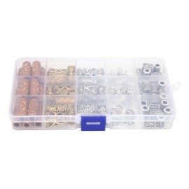 75 Unids Plata Envejecida Oro Barba Pelo Cuentas Rastas Pelo