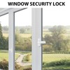 4 Pack Sash Window Locks, Heavy Duty Door Jammer for