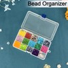 DARUITE 15 Grids Craft Storage Boxes with Compartments, Plastic Bead