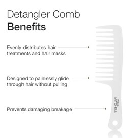 Paul Mitchell Detangler Comb, Peine Desenredante de Dientes Anchos, Desenreda el Cabello Húmedo o Seco