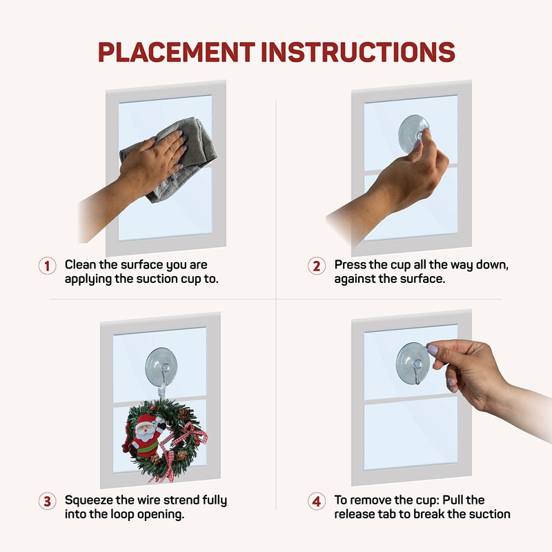 SEWANTA All-Purpose Suction Cup Hooks [10PK Combo Set] Powerful Window