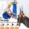 Sharp-tec 8 inch Aviation Tin Snip, Straight Shears with Safty