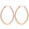 MYA art MYARGOHR-63 Women's Hoop Earrings Oval Rings Hanging with