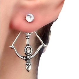 Archery Bow and Arrow Stud Earrings for Girls Women, Archery Jewelry Gift for Her