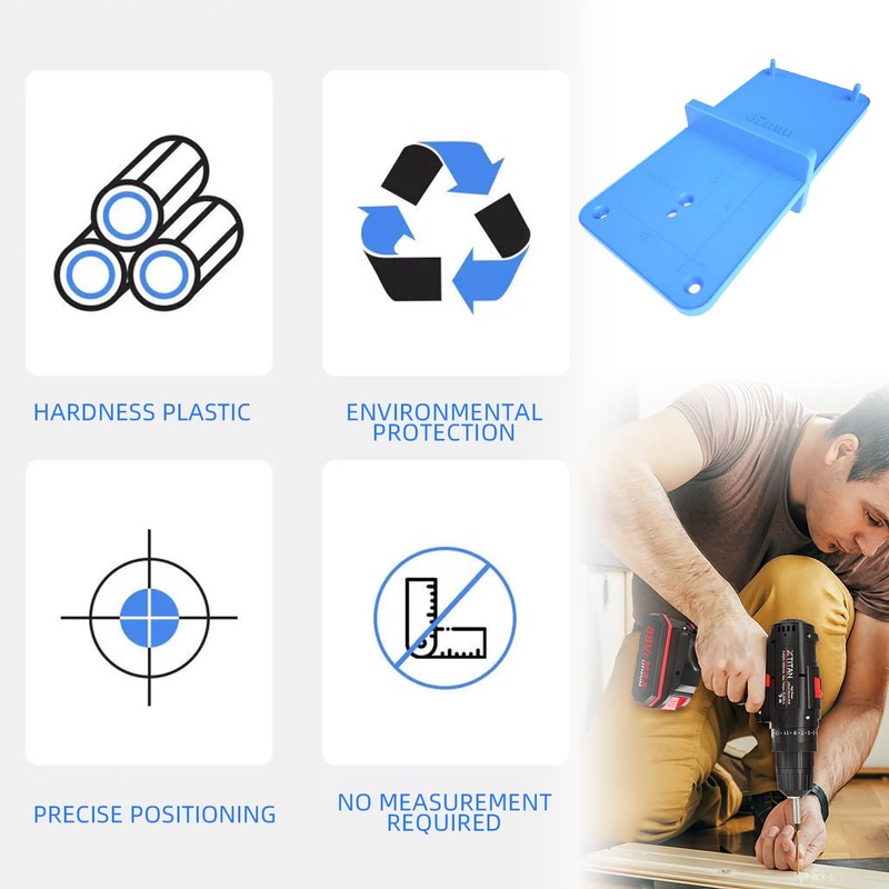 Drilling template blue hole row template pot hinge template, pot