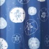 InterDesign Novelty Fabric Shower Curtain, 72" x 72", Sand Dollar,
