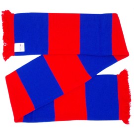 Crystal Palace Fans Royal Blue and Red Traditional Bar Scarf