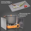 Outdoors Stove Windshield Camping Cooking Windscreen Folding Camping Cooker Stove