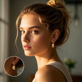 URONE Sacred Heart of Jesus Earrings 925 Sterling Silver Sword Sacred Heart Dangle Earrings Christian Jewellery Gifts for Women