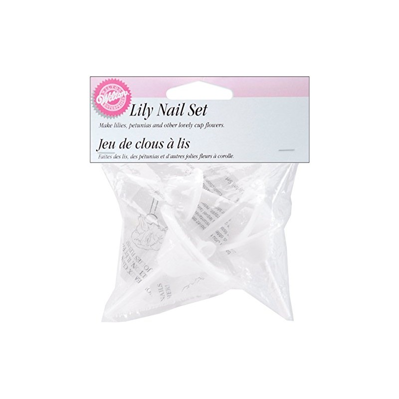 WILTON 403-9444 Lily Nail Set, 8 Pieces