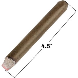 Zugar Land Realistic Looking Fake Stage Puff Cigar (6 Pack) (4.5") Faux Brown Cigar. Looks Like It's lid up.
