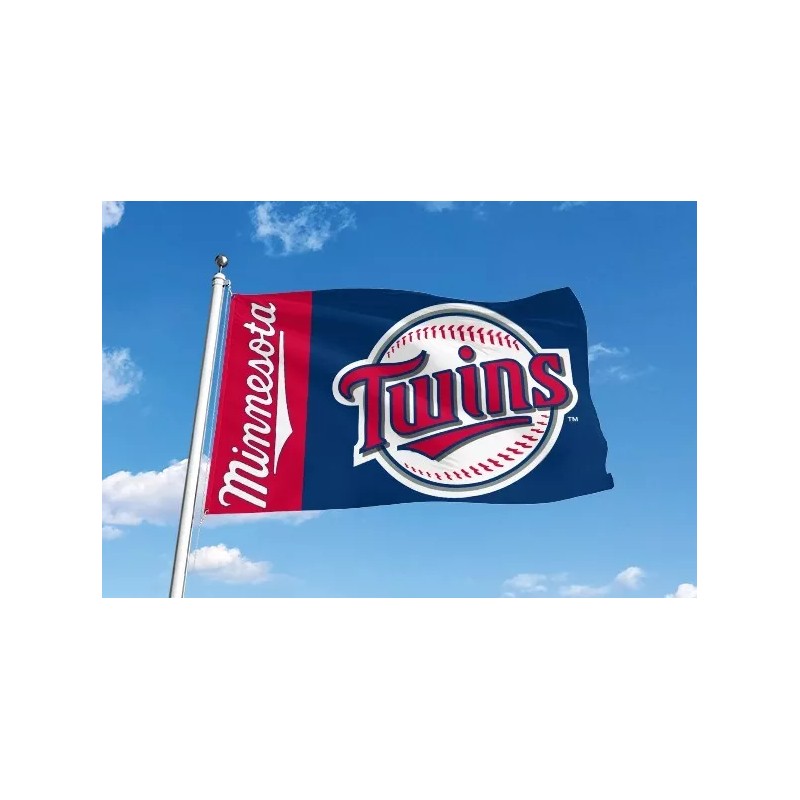 Unbranded MINNESOTA TWINS 3'X5' FLAG/BANNER **100% FULL COLOR ON BOTH