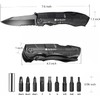 BIBURY 5 in 1 Multitools, Foldable Pliers Multitool Stainless Steel