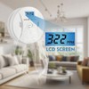 Carbon Monoxide Alarm with LCD Display - 85 dB Sound,