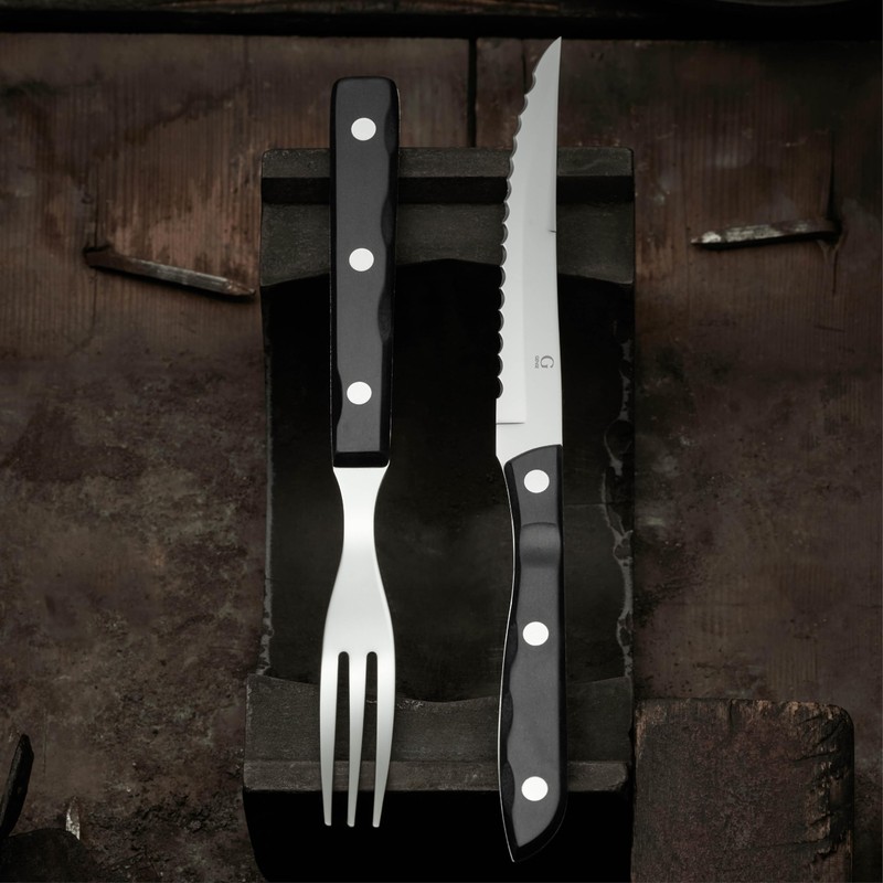 Gense Old Farmer Classic Steak Fork 7.75" Wood/Steel