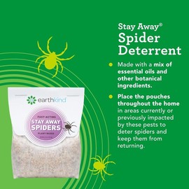 Spiders Deterrent Pouches - Indoor Spider Deterrent for Attic, Crawl Space, Window Sill & More - with Plant-Based Ingredients & Essential Oils - 4-Pack - Color: 2.5 Ounce (Pack of 4)
