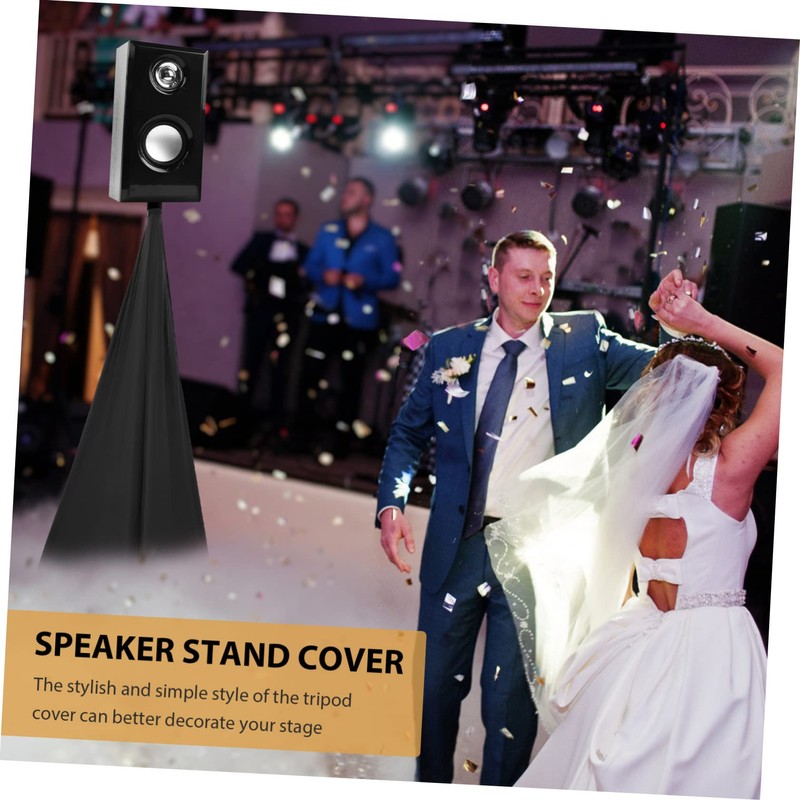 Abaodam Adjustable Speaker Stand Cover Polyester Tripod Skirt for Live