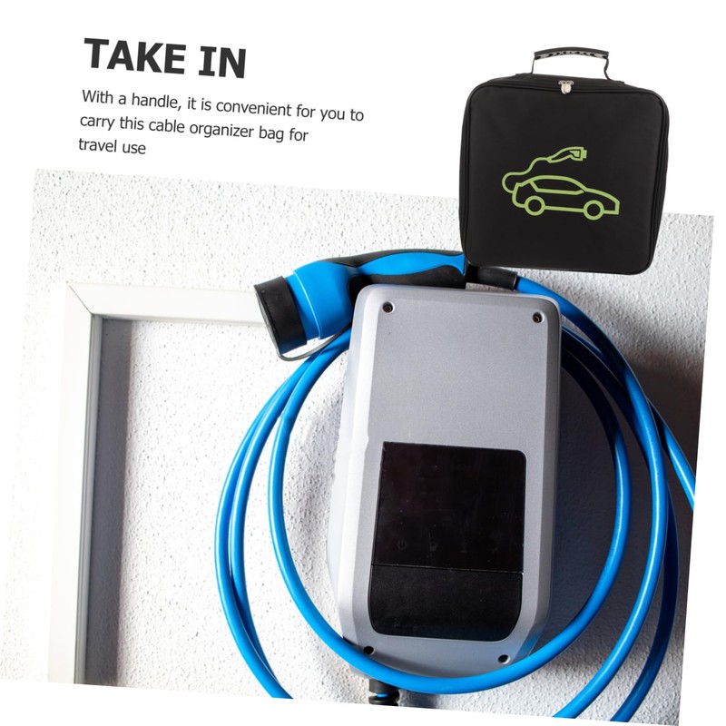SEWOART Ev Charging Cable Storage Bag Durable Cable Organizer Pouch