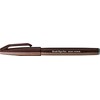 Pentel SES15C-E3X Brush Sign Pen Dark Brown Fibre Tip Brush