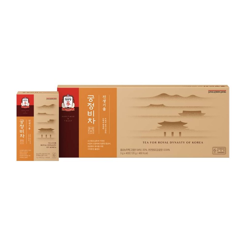 Cheongkwanjang Gungjeongbicha Ginsenggiryul 3g 40 packs / 정관장 궁정비차 진생기율