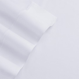 Aston & Arden Rayon Bed Sheet Set - 100% Rayon derived from Bamboo, Ultra Silky Luxury Sheets, Breathable, Absorbent Fabric, Cooling, Durable, Sustainably Sourced, Eco-Friendly, King, Bone White