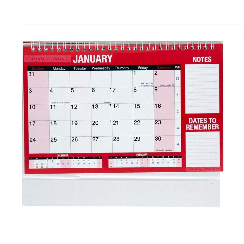 2025 Month to View Desktop Office Table Calendar/Planner (Stand Alone