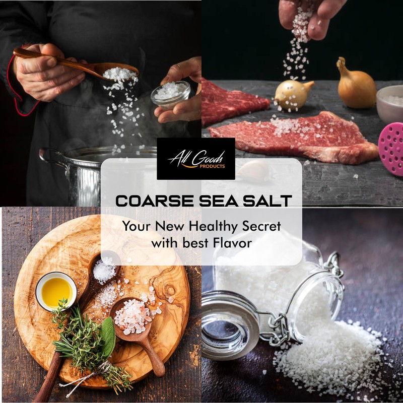 All Goods Products Mineral Coarse Grain Sea Salt, 16 oz