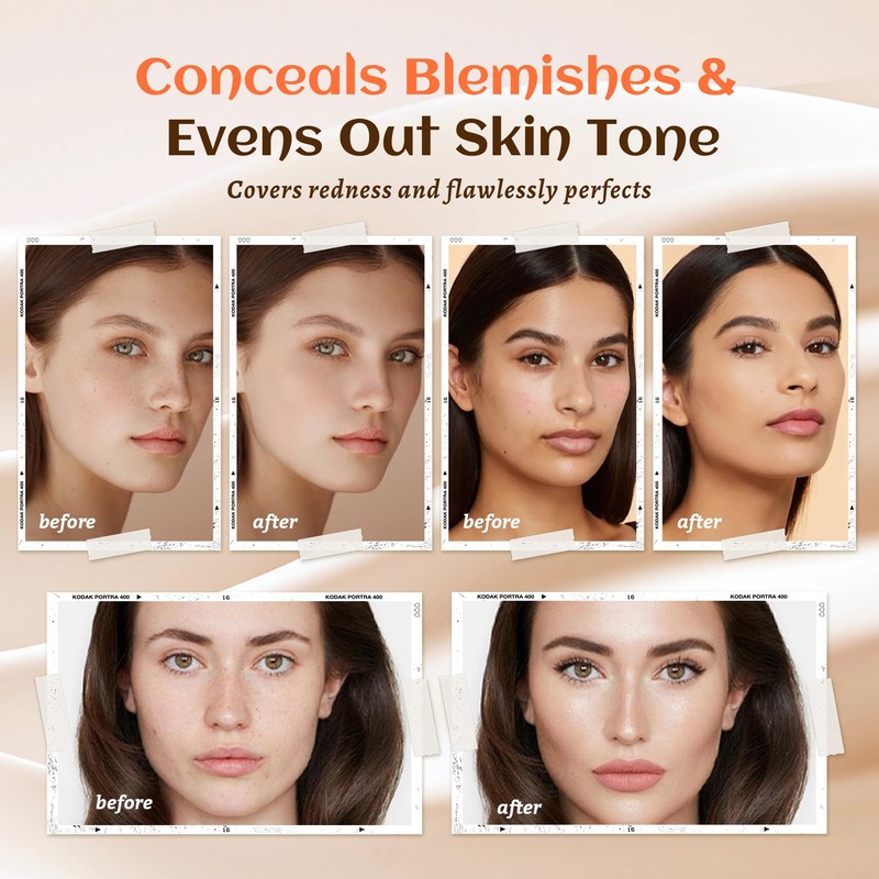 VIOLA HOUSE Foundation Color Changing,Flüssige Foundation Makeup Für Das Gesicht,Flawless