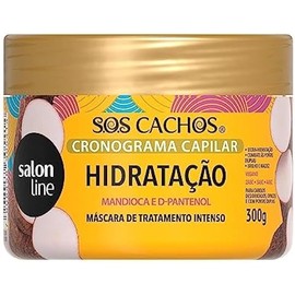 Salon Line - Linha SOS Cachos (Cronograma Capilar) - Mascara de Hidratacao 300 Gr - (SOS Curls (Capillary Schedule) - Moisturizing Mask Net 17.63 Oz)