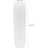 5pcs White 1oz Travel Bottles Empty Refillable Toothpaste Tube Containers