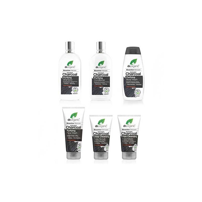 DR ORGANIC Activated Charcoal Face Wash Purifying Bioactive 200ml