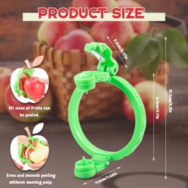 Eastrpupira Handheld Peeler for Apples Pear, Apple Peeler Handheld Rotating, Foldable, for Kiwis, Peaches, Onions, Vegetables (3)